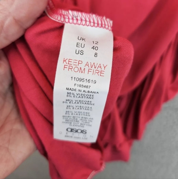 ASOS Womens Mini Cami Dress Sz 8 Side Ruching Adjustable Straps Slinky & Sexy - Picture 15 of 16